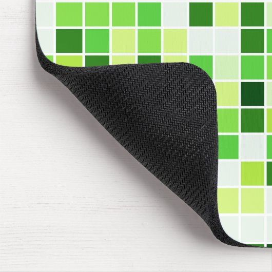 Schwimmbecken, grüne Mosaikfliesen, geometrisches  Mousepad (Ecke)
