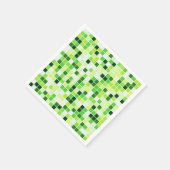 Schwimmbecken, grüne Mosaikfliesen, geometrisches  Serviette (Ecke)