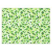 Schwimmbecken, grüne Mosaikfliesen, geometrisches  Tischdecke (Vorderseite (Horizontal))