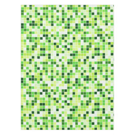 Schwimmbecken, grüne Mosaikfliesen, geometrisches  Tischdecke