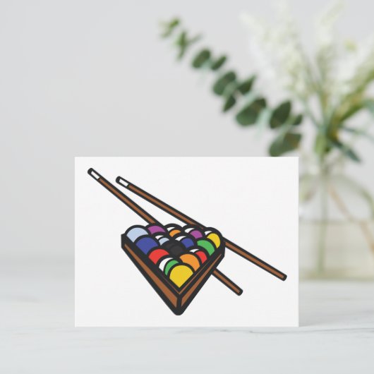 Schwimmbecken Postkarte (Stehend Vorderseite)