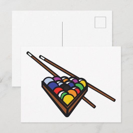 Schwimmbecken Postkarte (Vorne/Hinten)