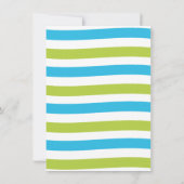 Schwimmbecken Waterslide Geburtstagsparty Einladung (Rückseite)