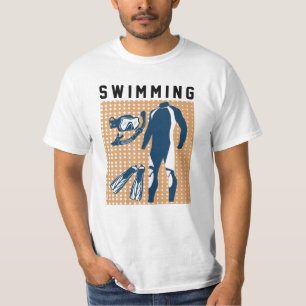 Schwimmbekleidung und Schwimmbrillen T-Shirt