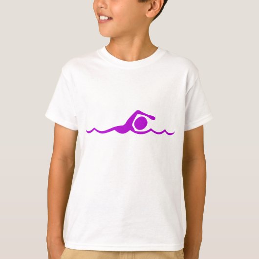 Schwimmbild: Lila T-Shirt (Vorderseite)