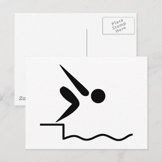 Schwimmbild Postkarte (Vorne/Hinten)