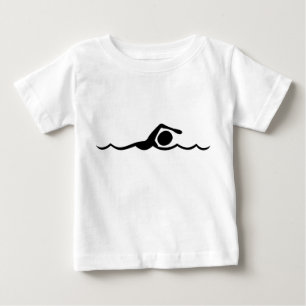 Schwimmbild: Schwarz Baby T-shirt