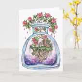 Schwimmblase Karte (Gelbe Blume)