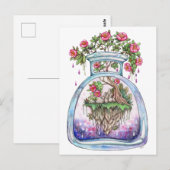 Schwimmblase Postkarte (Vorne/Hinten)