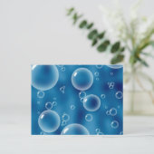 Schwimmblasen Postkarte (Stehend Vorderseite)