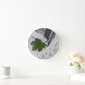 Schwimmblatt Runde Wanduhr (Zuhause)