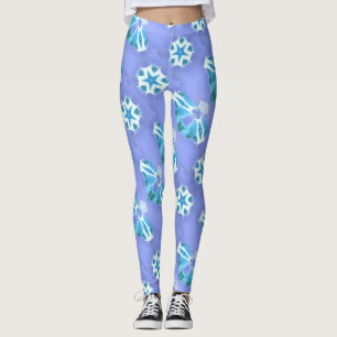 Schwimmblauer Lavendel Leggings