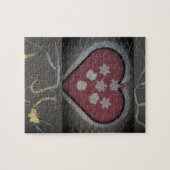 Schwimmblüte Herz & Schmetterling Puzzle (Horizontal)