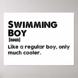 Schwimmboy Funny Definition Schwimmer Poster
