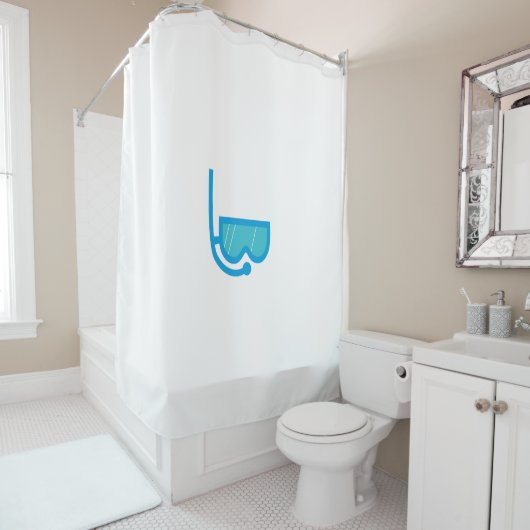 Schwimmbrille Duschvorhang (Beispiel)