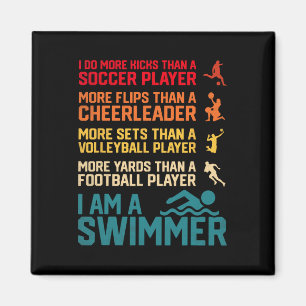 Schwimmcoach Schwimmer Lustig Schwimmpraxis Liebha Magnet