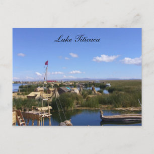 Schwimmdorf Titicaca Postkarte