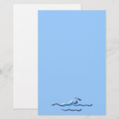 SCHWIMMEN 2 Briefpapier (Vorne/Hinten)