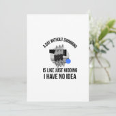 SCHWIMMEN (5) DANKESKARTE (Stehend Vorderseite)