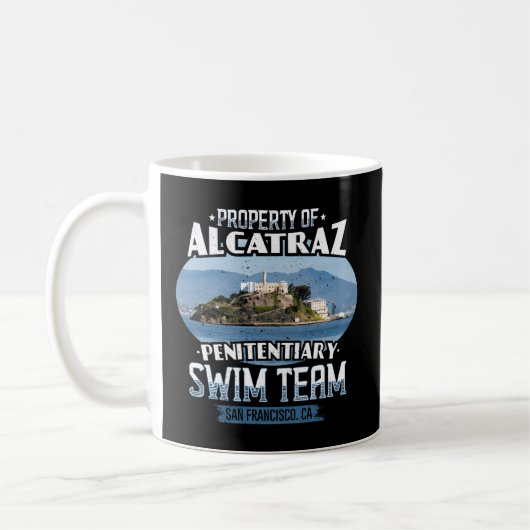 Schwimmen Alcatraz Schwimmteam Kaffeetasse (Links)