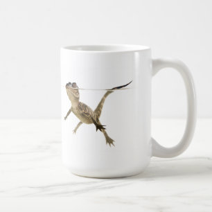 Schwimmen-Alligator auf weißer Hintergrund-Tasse Kaffeetasse