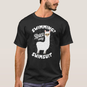 Schwimmen Alpaca Mein Badeanzug T-Shirt
