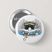 Schwimmen Armstrongs gerade Button (Vorne & Hinten)