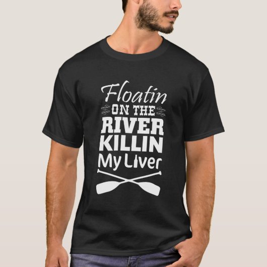 Schwimmen auf den Fluss, der meinen Leber-T - T-Shirt (Vorderseite)