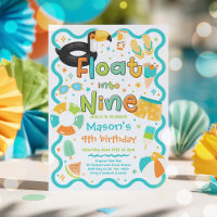 Schwimmen auf Neun Sommer-Poolparty 9. Geburtstag