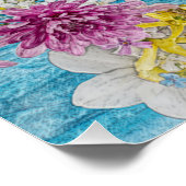 Schwimmen bei Blume Poster (Ecke)