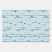 Schwimmen bis Papierblätter gewinnen Geschenkpapier Set (Vorderseite 2)