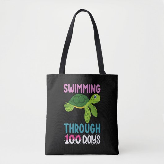 Schwimmen bis zu 100 Tage Schulschildkröte Tasche (Vorderseite)