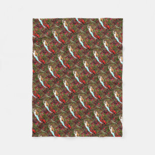 Schwimmen BlauSchwanz Meerjungfrauen Fleecedecke