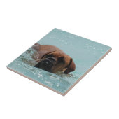 Schwimmen-Bordeaux Fliese (Seite)