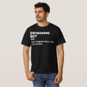 Schwimmen Boy Funny Definition Siwman T-Shirt (Vorne ganz)