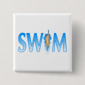Schwimmen Button (Vorderseite)
