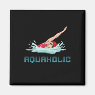 Schwimmen Cap Goggles Schwimmen Liebe Funny Swimme Magnet