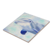Schwimmen-Delphin-Quadrat-Fliese Fliese (Seite)