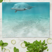 Schwimmen-Delphine Handtuch (Gefaltet)