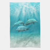 Schwimmen-Delphine Handtuch (Vertikal)