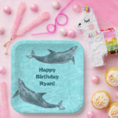 Schwimmen Delphine Pool oder Beach Birthday Party Pappteller (Party)