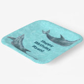 Schwimmen Delphine Pool oder Beach Birthday Party Pappteller (Gewinkelt)