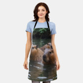 Schwimmen der Capybaras im Fluss,  Schürze (Getragen)