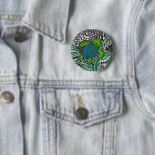 Schwimmen der Honu-Meeresschildkröte mit Algenscha Button (Beispiel)