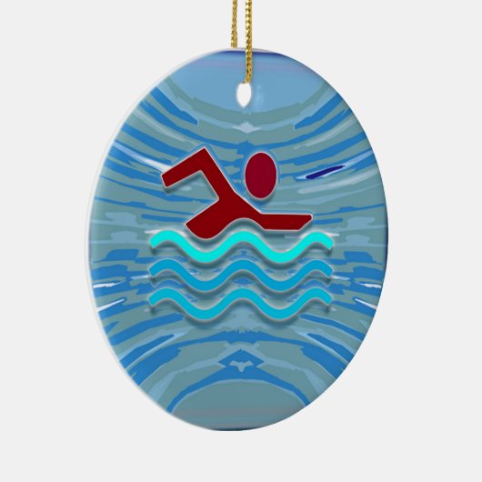 Schwimmen der keramikornament (Rechts)