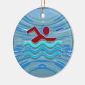 Schwimmen der keramikornament (Links)