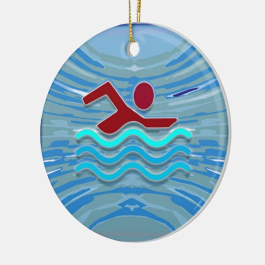 Schwimmen der keramikornament (Links)