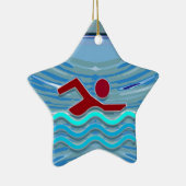 Schwimmen der keramikornament (Rechts)