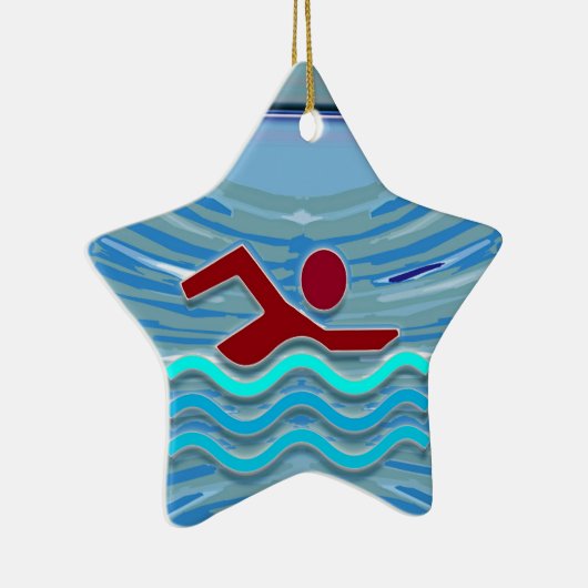 Schwimmen der keramikornament (Rechts)