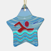 Schwimmen der keramikornament (Links)